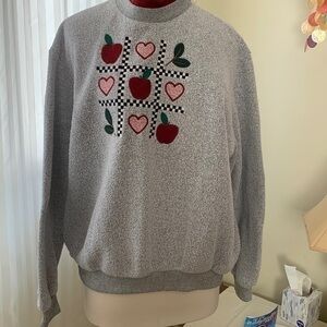 BONWORTH Swearshirt, Grey heavy knit. Size large. Like new condition